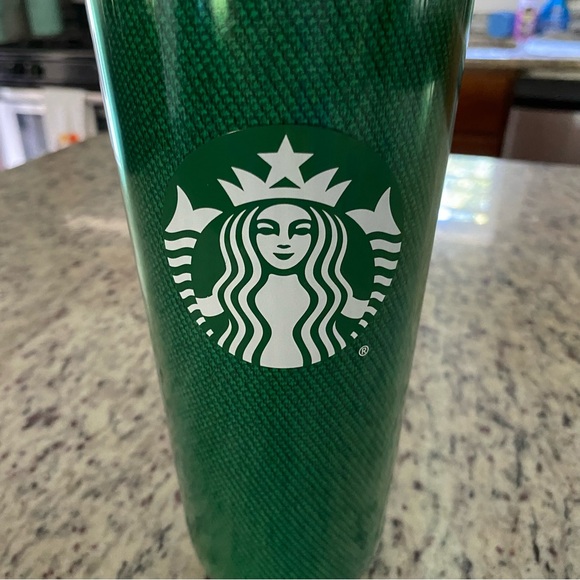 Starbucks "green apron" 24oz tumbler 2024 employee edition straw coffee - Picture 2 of 7